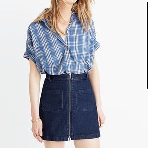 Madewell | Denim Zip Mini Skirt Sz 31